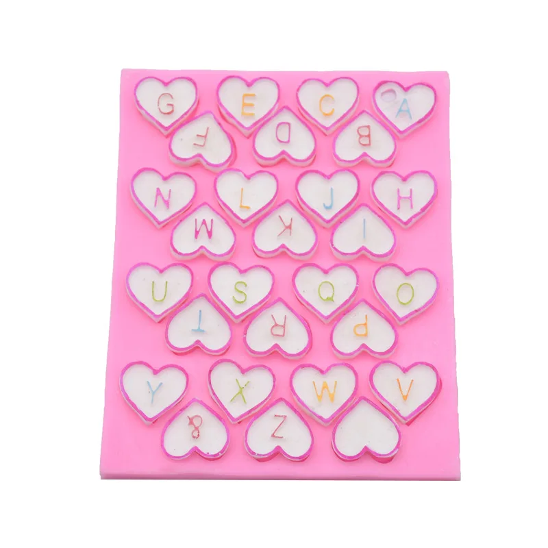 

DIY Baking Tool Sugar Cake Silicone Mold Love Letter Baking Chocolate Silicone Mold Accessories Supplies Mold for Baking Pastry
