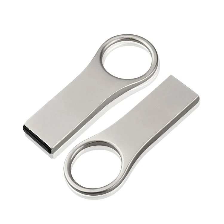 

Metal Mini Usb With Logo Custom Titanium Color Flash Disk Ergonomic Circular Ring Shape Unibody Pendrive 8gb Usb Flash Drive, Customized colors