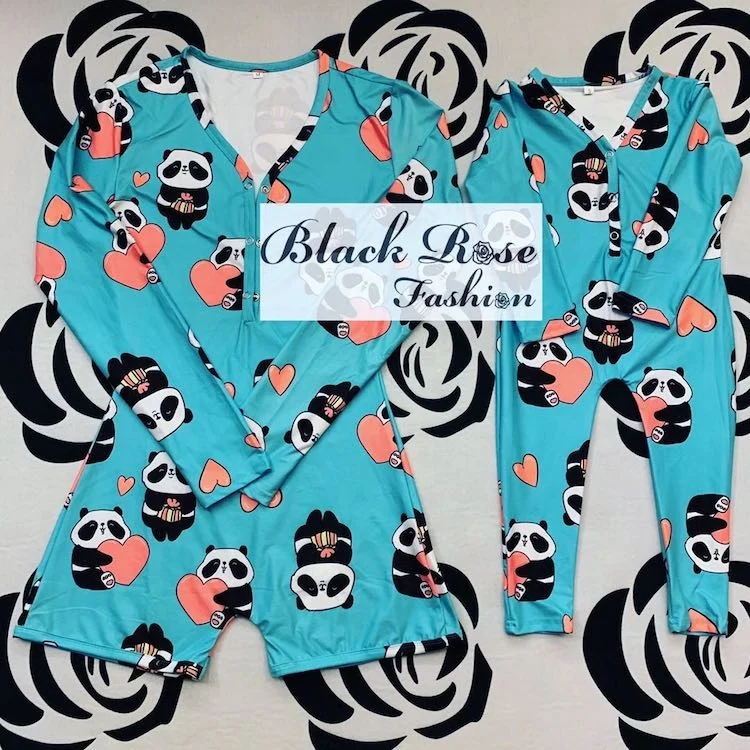 

Black Rose Fashion A wholesale mommy and me outfits mommy and me Onesie Pajamas jumpsuits