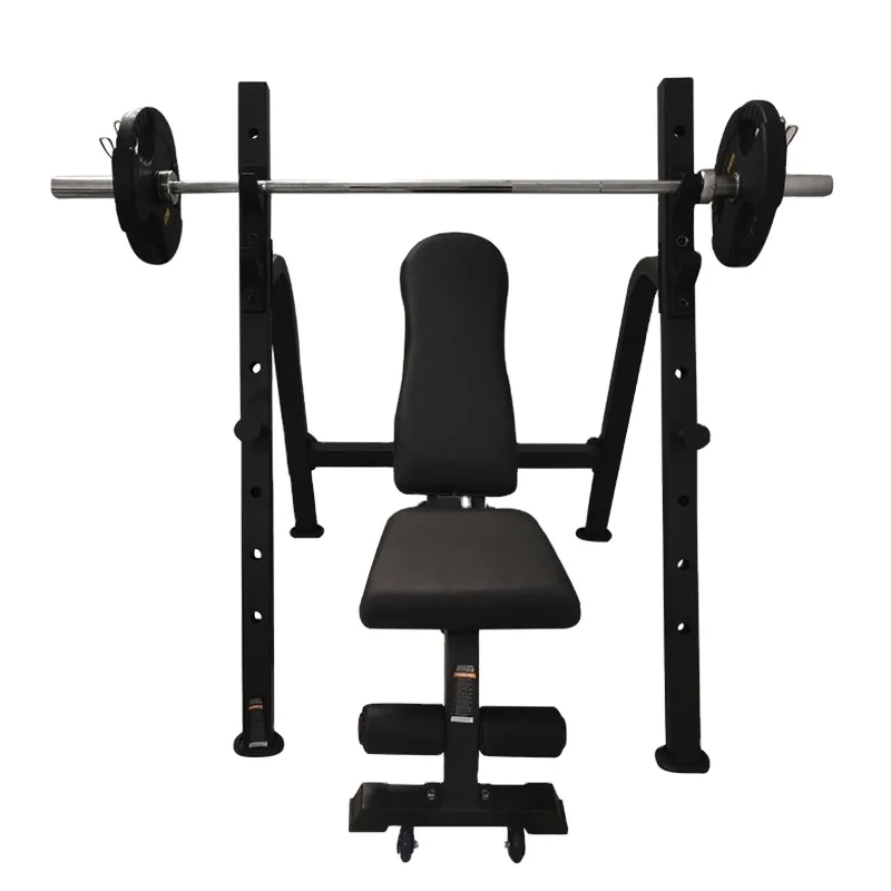 

bench press gym equipment safe belt squat rack strength machine fitness gym equipment with customer logo power rack gym equipmen, Black