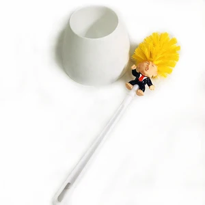 Image of Amazon Hot Selling Donald Trump Plastic Toilet Brush Set