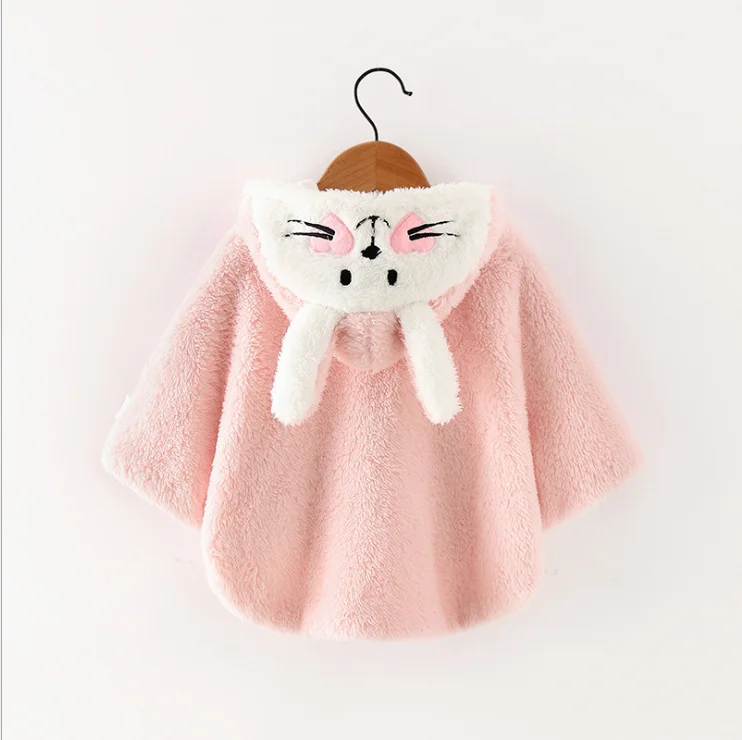 

Newborn Baby Girls Thick Coat New Autumn Winter Hooded Cloak Poncho Jacket Outwear Coat Clothes Baby Outwear Coats, Pink,khaki,gray