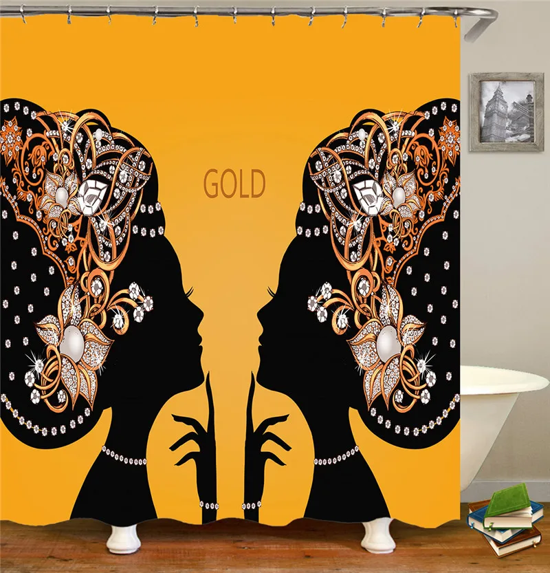 

Costly Diamond Design Shower Curtain Simple Style Bathroom, Decorative Curtains Custom Style