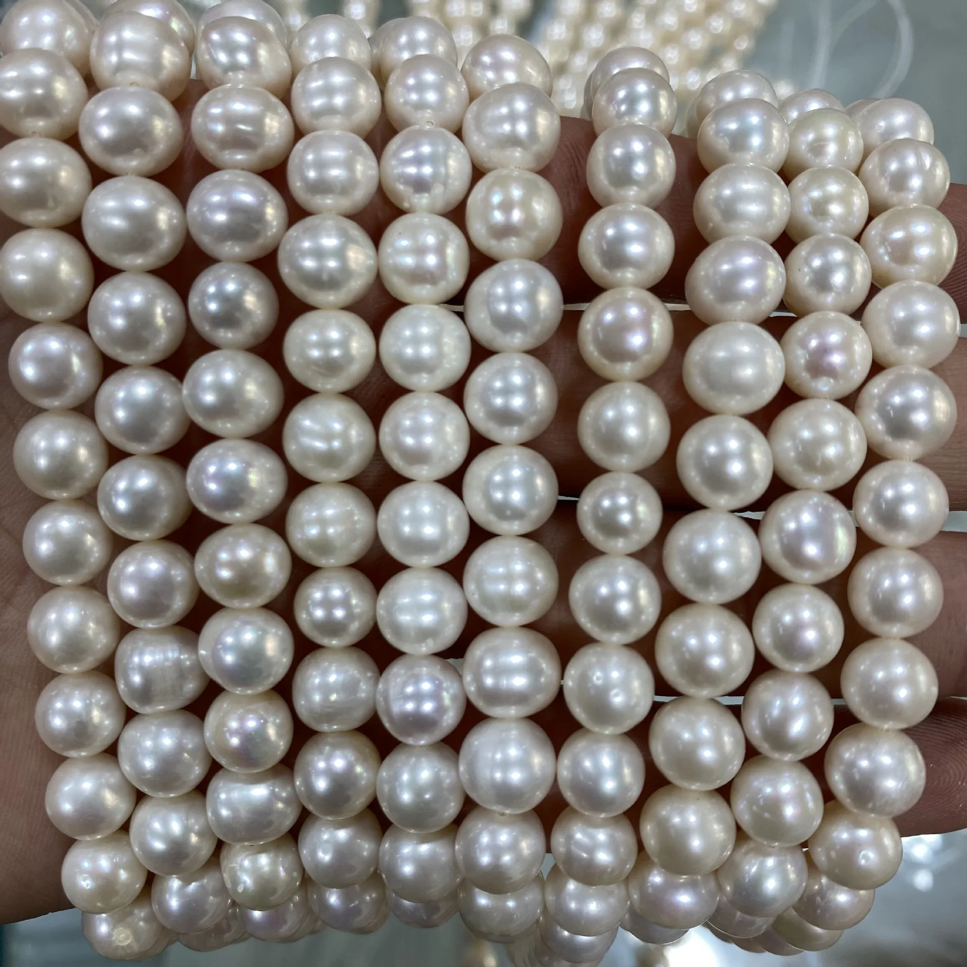 New Fashion Water Fresh Pearls Beads DIY Bracelet Necklace Jewelry Accessory Loose Pearls