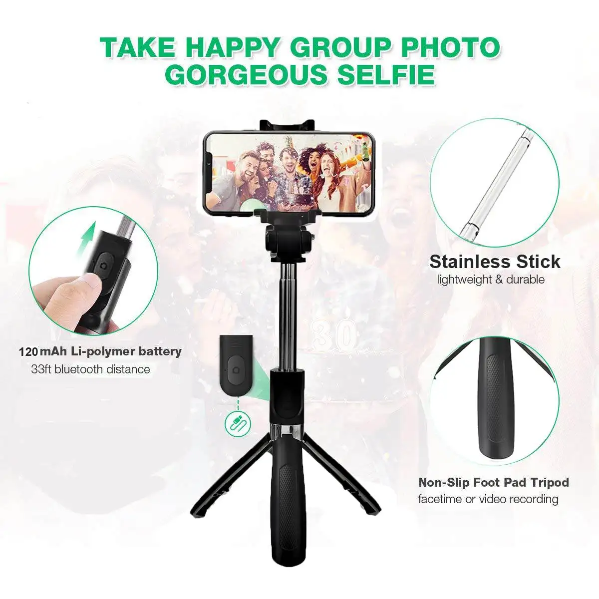 L01 bluetooth selfie stick