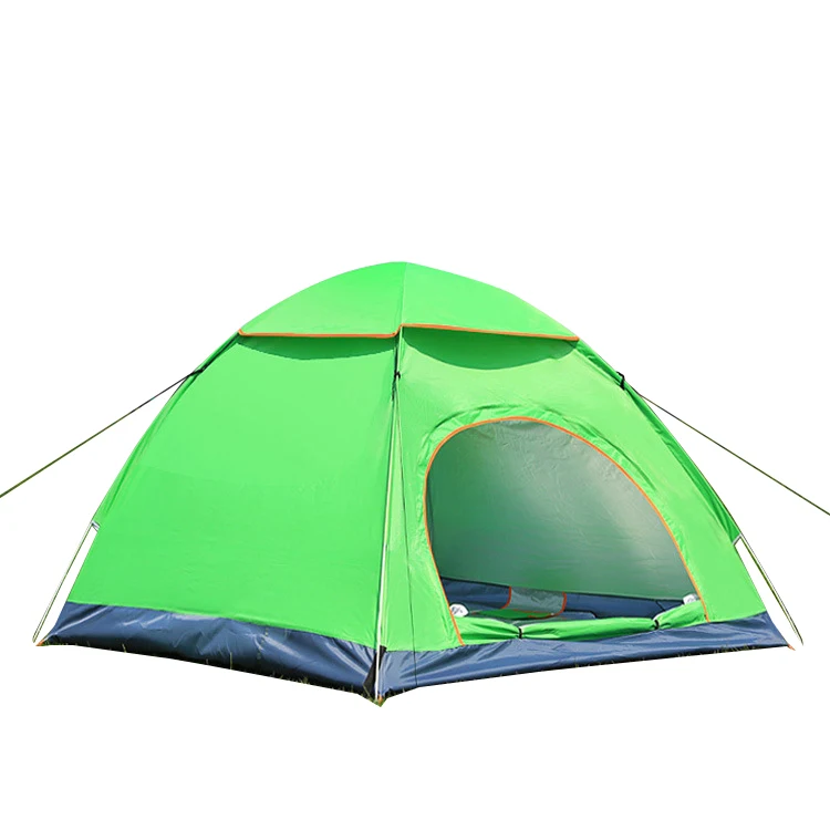 

Zhoya 2-3 Person Double Layers Pop up Waterproof Outdoor Sunshade Camping Tent, As pic shown