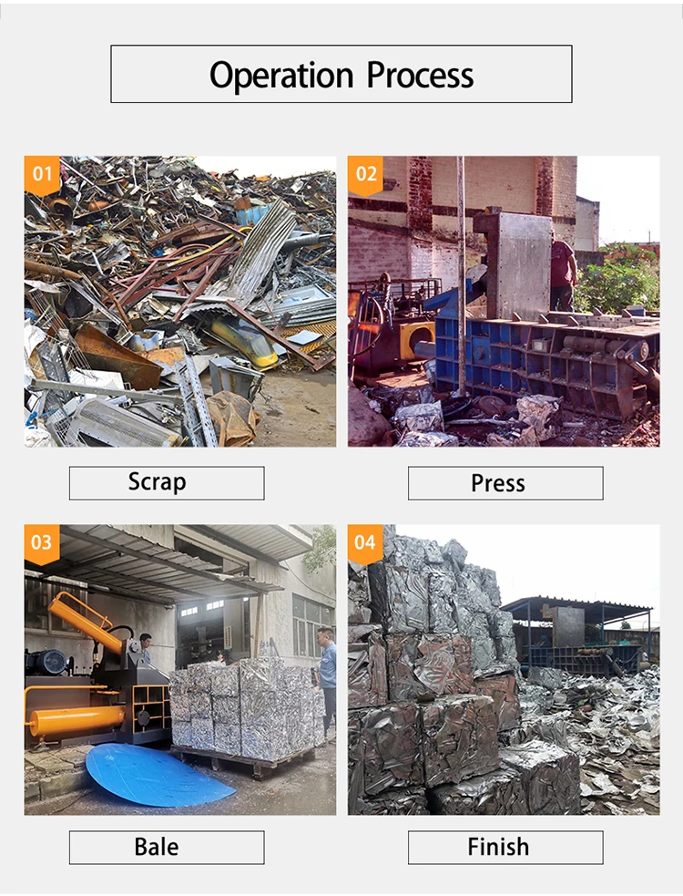 Small turn out scrap metal recycling equipment machine