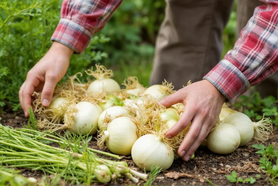 Gardener harvesting mature fennel bulbs showing proper size and technique