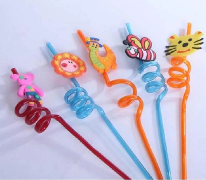 

decorative pvc drinking straw charms, Stock,or as design