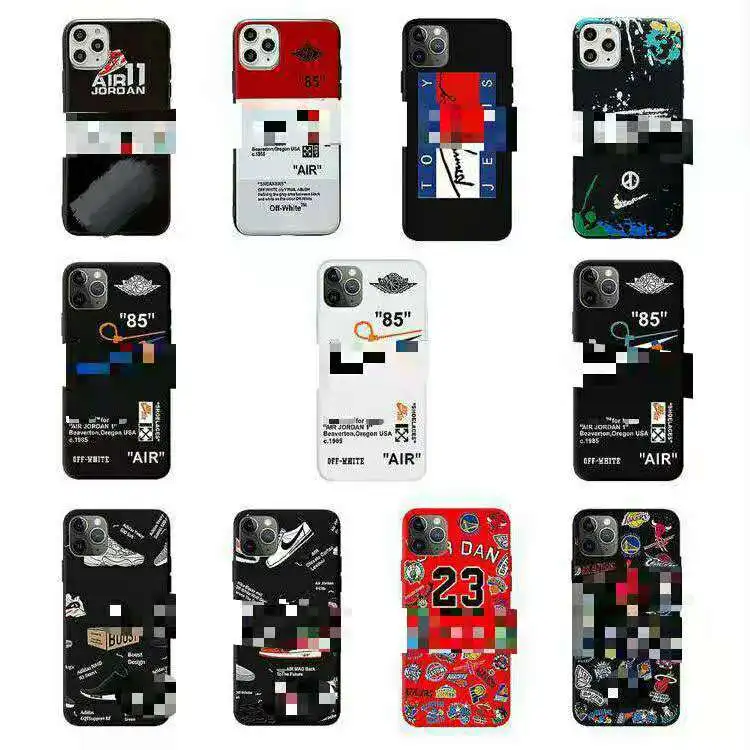 

For iPhone 12 11 Pro Max X XR XS TPU Case AJ Sneakers Designers Mobile Phone Bags Air Jordan phone case for iphone 7/6/6s 8 x pl