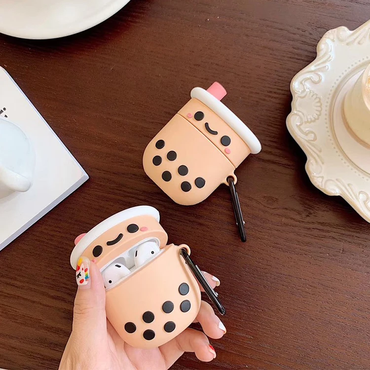 
3D Cute Boba Tea Airpod Case Bubble Tea Airpods Case For Airpod Case 