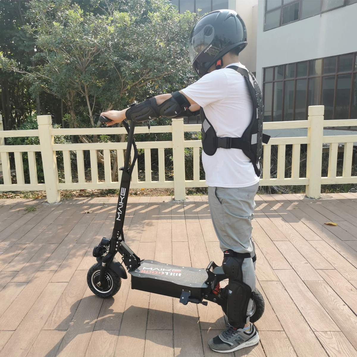 

Competitive Price Hot Sale Maike mk6 10 inch wide wheel 1000w 2000w dual hub motor scooter off road electric kick scooters