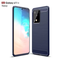 

Slim fit Carbon Fiber TPU Case For Samsung Galaxy S20 Plus Telephone Case 2020