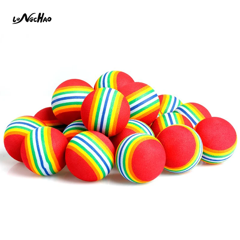 

OEM custom color printing EVA rainbow golf ball for practice, Customized