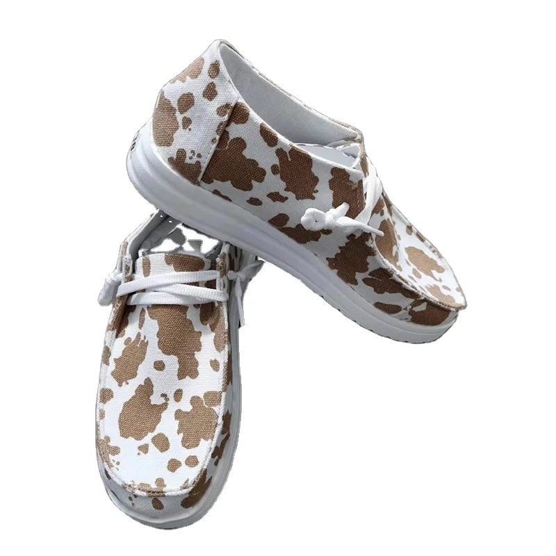 

Footwear Women Slip on Canvas Flats Ladies Flower Print Fashion Female Casual Flat Shoes Woman Elastic Band Sneakers