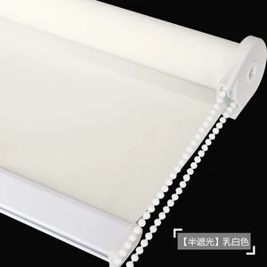 Image of SUNC Motorized Blackout PVC Roller Window Blinds Curtain