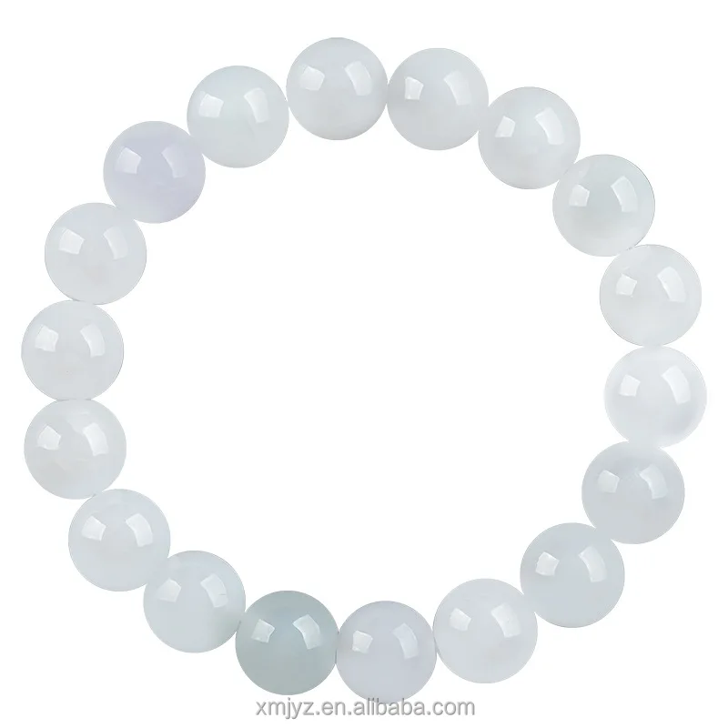 

Certified Grade A Genuine Natural Myanmar Jadeite 9.5Mm Runbai Bracelet Ice Jade Beads Bracelet Women's Jade Wholesale