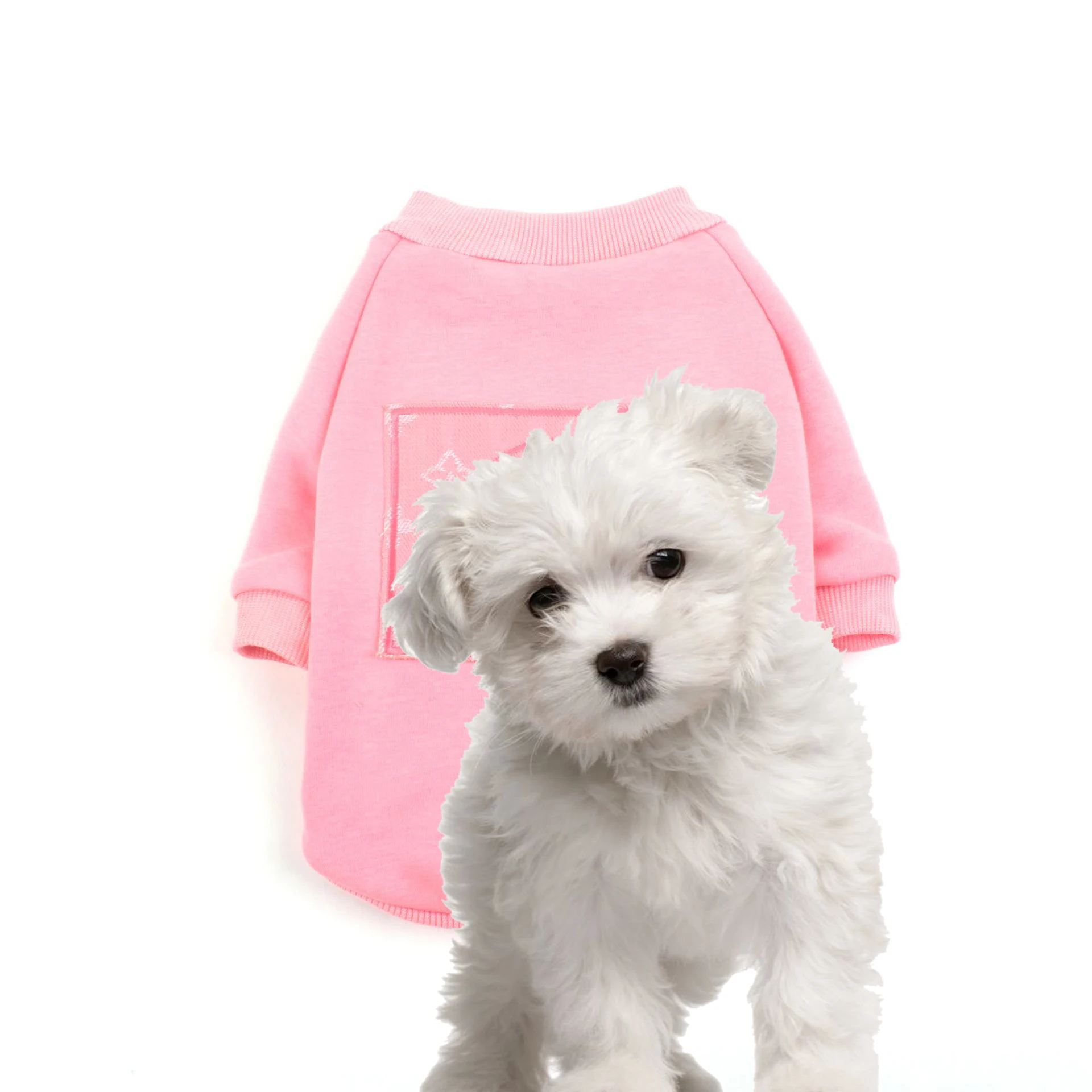 

New Style Pink Cotton Embroidery S-XXL Pet Dog Appreal Jackets Pet Coats
