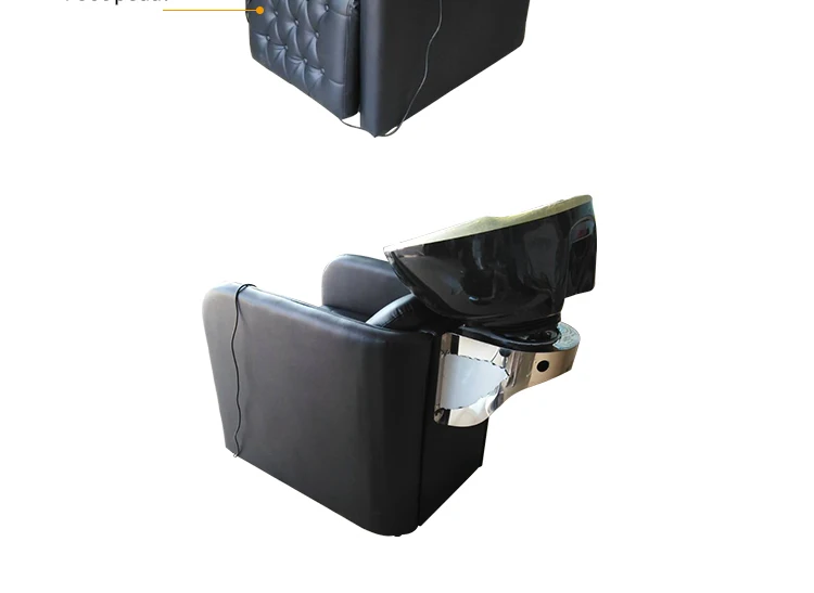 Electric Shampoo chair hair salon furniture reclining shampoo chair with footrest