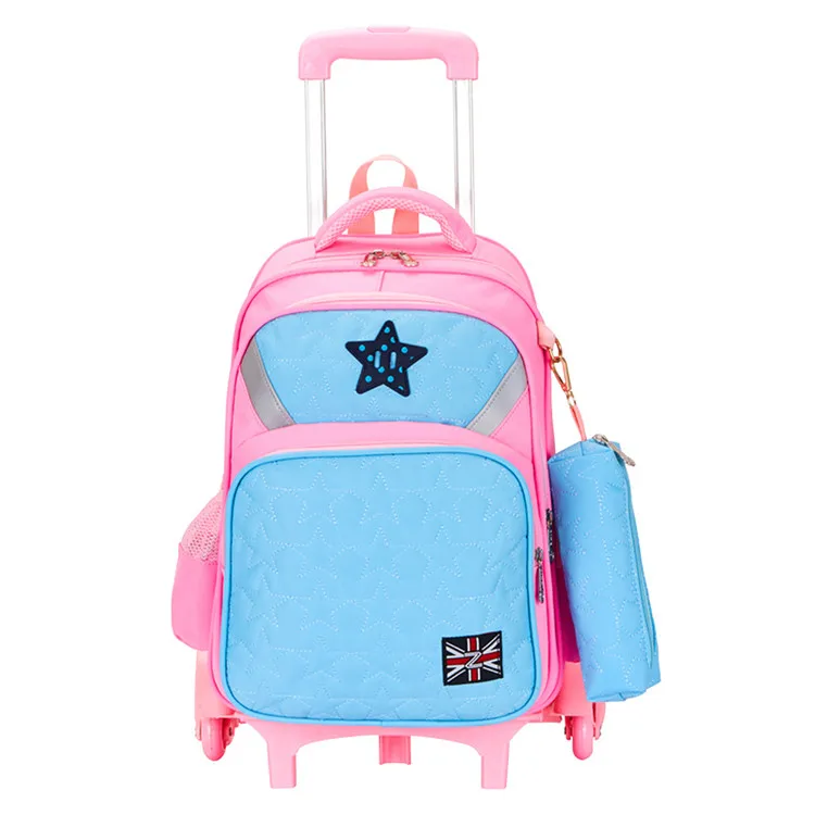 

Factory direct bag wheel backpack bag school trolley school bag, Optional