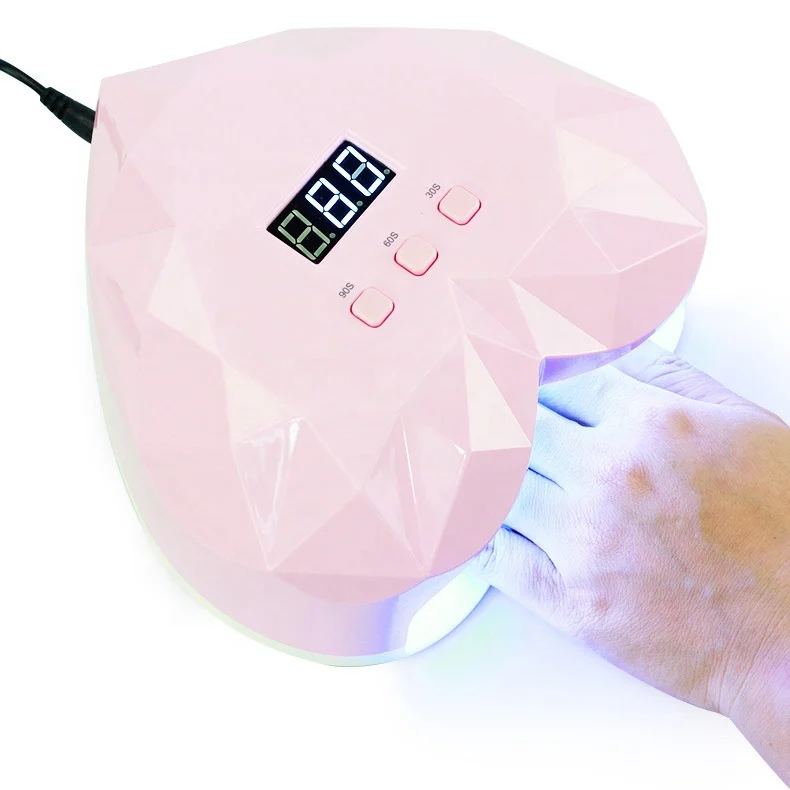 

UV LED Curing Light for Gel Nail Polish Pink Heart Shape Nail Art Lamp Nail Dryer