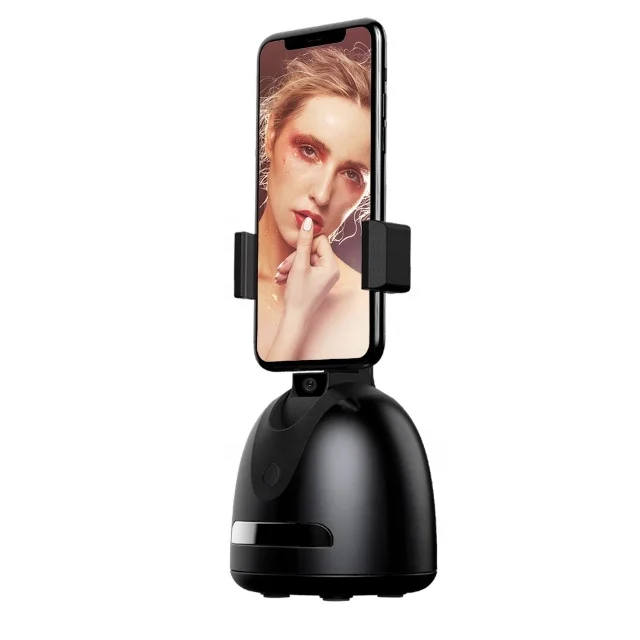 

T2 new No APP manufacture wholesale 360 rotation tracing face/body rechargeable auto tracking selfie smart shooting phone holder