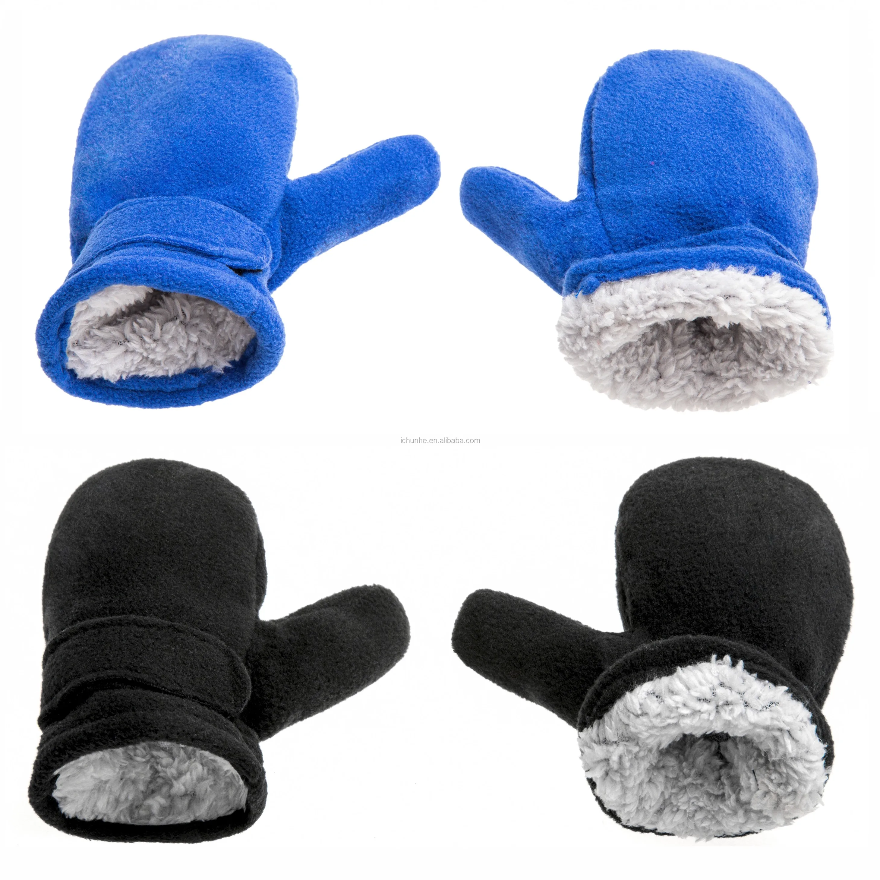 Factory 9 Colors In Stock Gloves Kids Fur Mitten Gloves Baby Child Kids