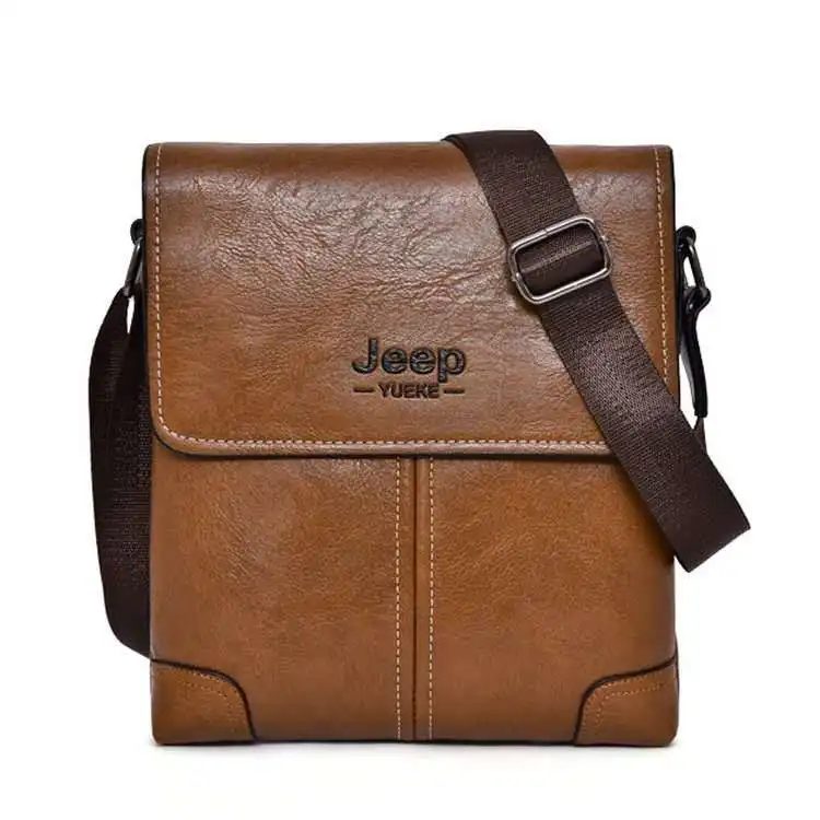 

New fashion sling bag men leather crossbody bag square crossbody bag, 3colors