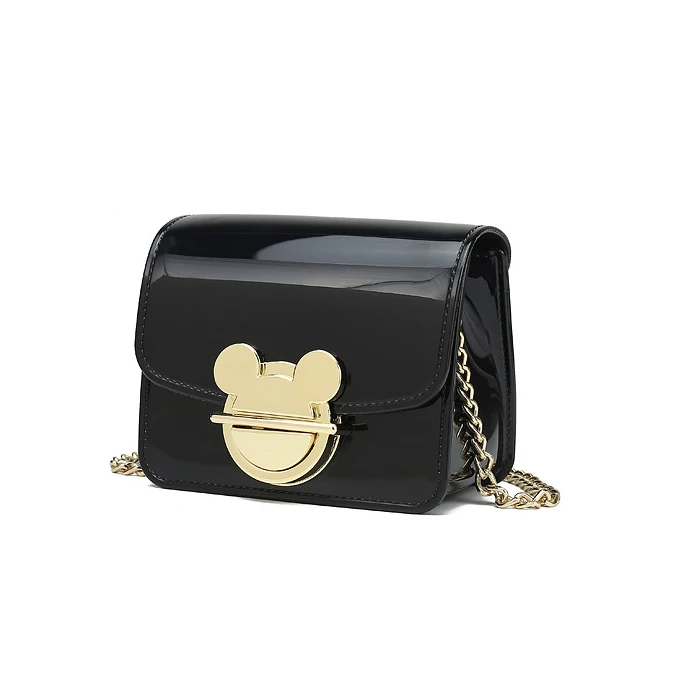 

Customized new mini Jelly bag for kids girls mickey chain bag with PVC lipstick envelopes purse