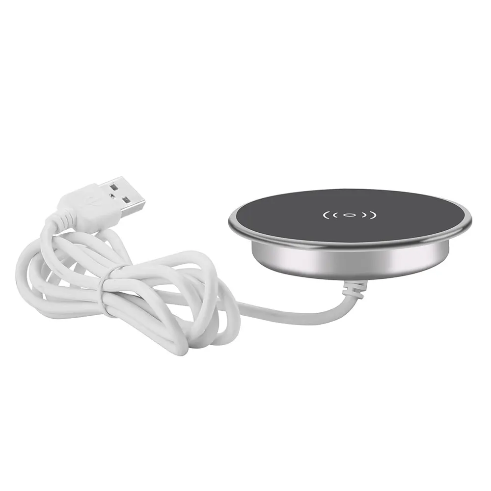 

10W desktop wireless charger and desktop embedded furniture wireless charger for mobile phone