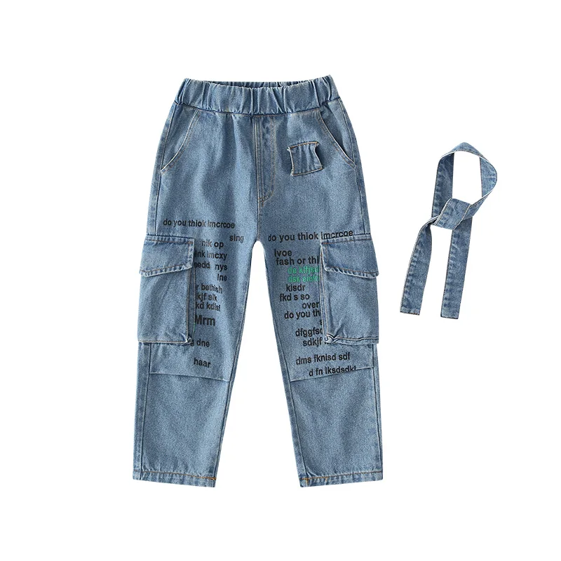 
DRFF1912C27 Latest design kids jeans pants cheap price children spring trousers autumn cute boys pants ready to ship 