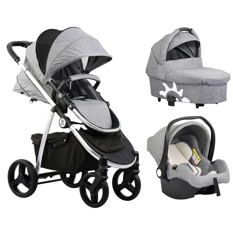 

travel foldable pram easy installation car seat carrycot baby stroller 3 in 1