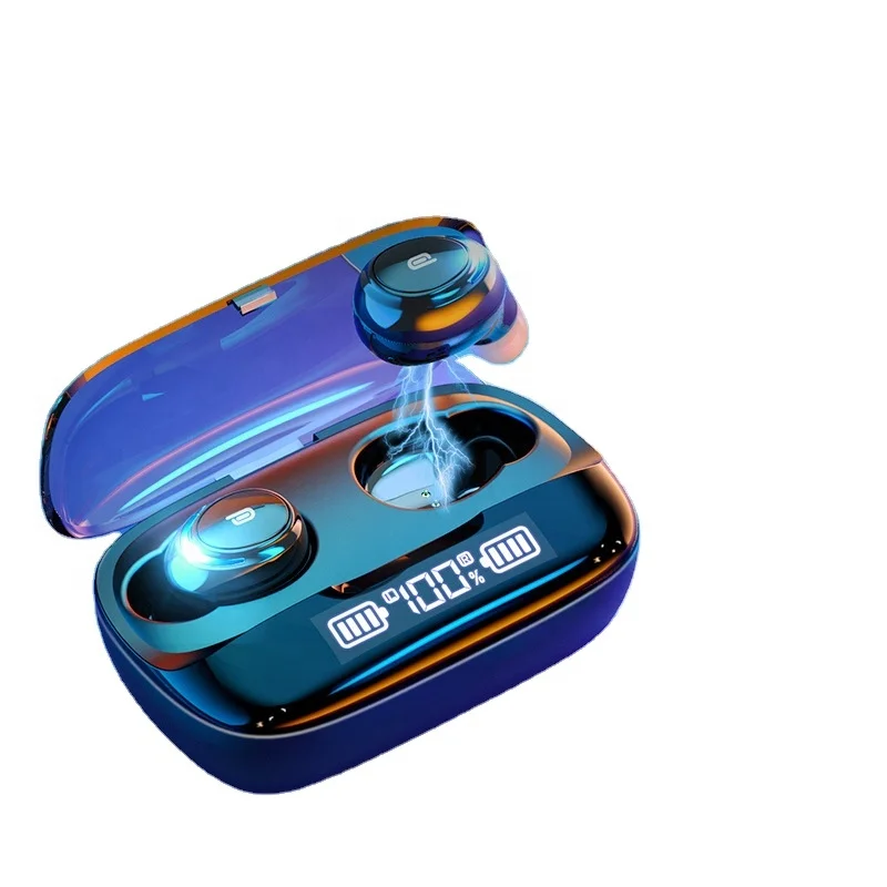 

Wireless Earphone Sports Earphone Gift Music Earplug, Gray, blue