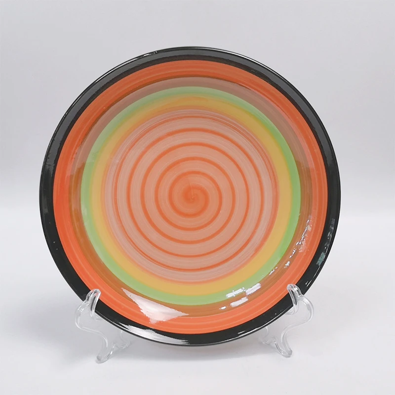 

Colorful Porcelain Dinnerware Dishes Bulk Ceramic Glazed Dinner Plates For Restaurant