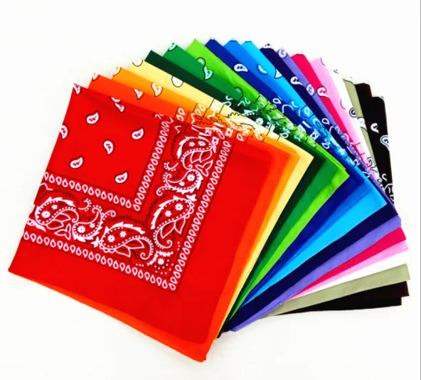 

custom low moq 100% cotton square bandana