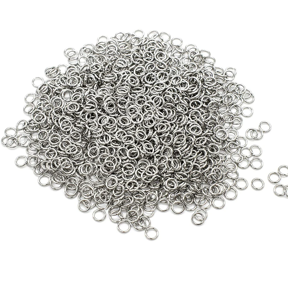 

XuQian Wholesale 6mm Split Open Stainless Steel Jump Rings For Jewelry Making