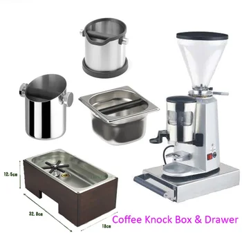 Stainless Steel Espresso Coffee Knock Box With Drawer ...