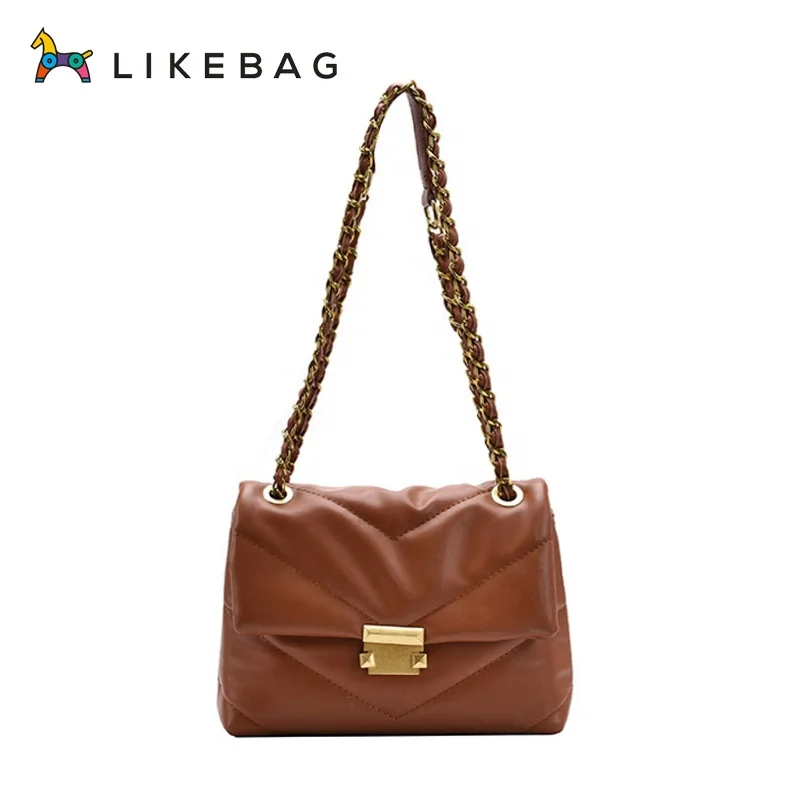 

LIKEBAG new fashion hot sale messenger bag with chain