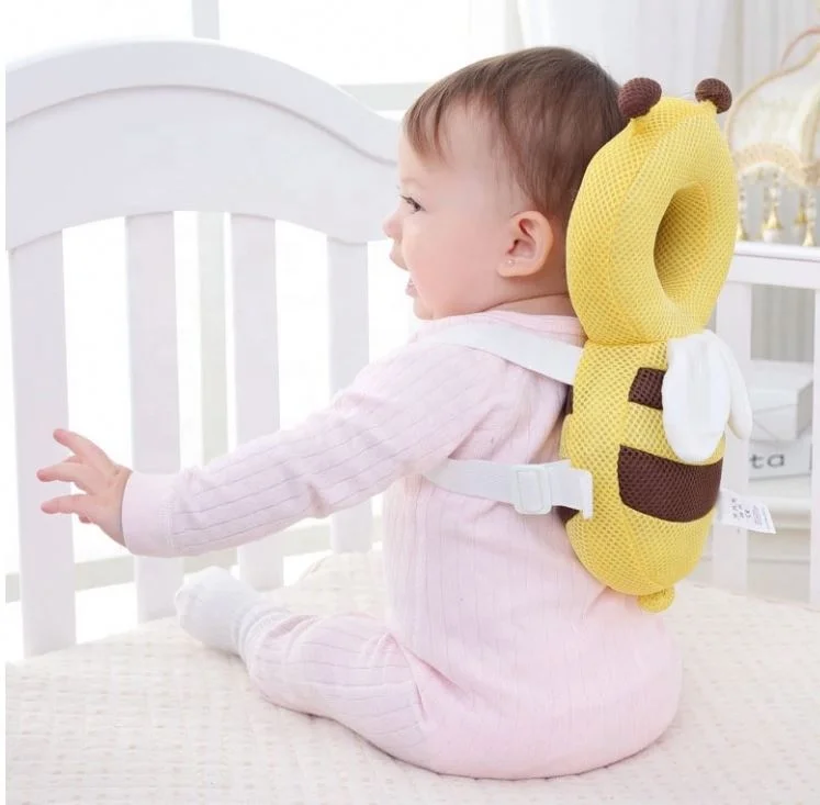 

Large Baby Head Protection Pad Toddler Headrest Pillow Neck Cute Wings Nursing Drop Resistance Cushions, Colorful