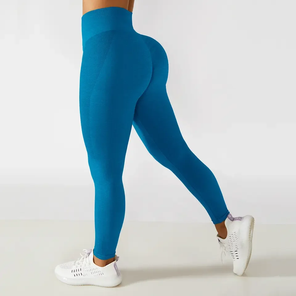 

21 Colors seamless Four-Way stretch scrunch butt leggings sport running gym wear seamless leggings for women