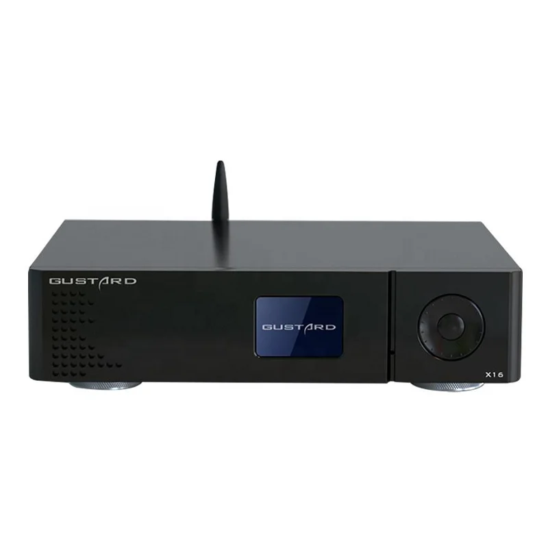 

GUSTARD DAC-X16 Dual ES9068AS Native Balanced DAC Full Balanced Decoder, Black/silver