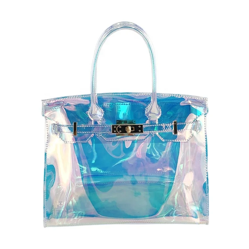 

Foldable pvc cosmetic bag pvc clear plastic bags clear PVC hand bag