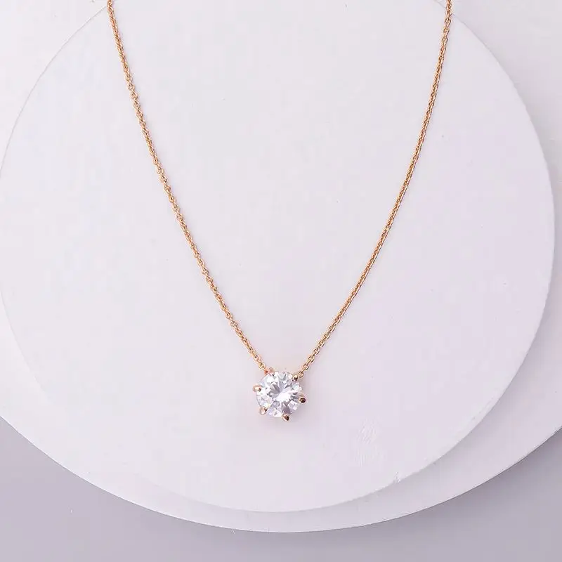 

YN10057 Italina Birthday Gift Rose Gold Plated Diamond Necklace Earring Set Wholesale Fancy Alloy Women Jewelry, Gold color