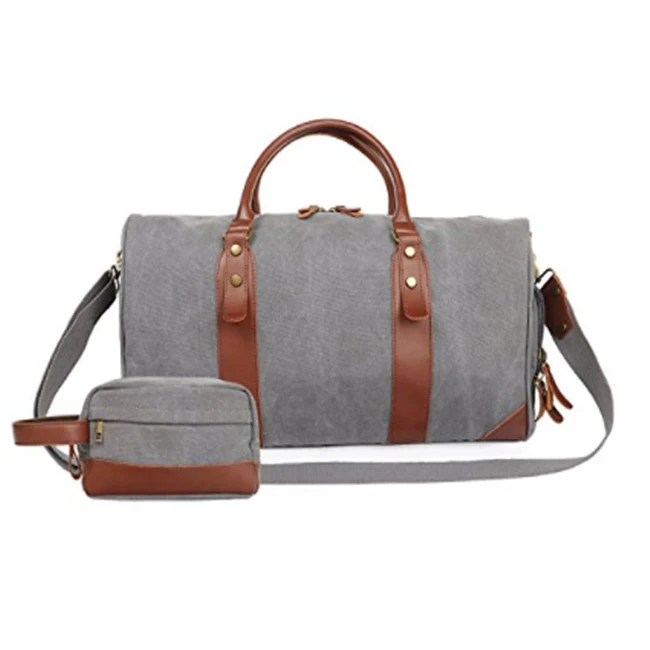 

Custom Duffle Bag Travel Overnight Bag with Pouch, As the picture show