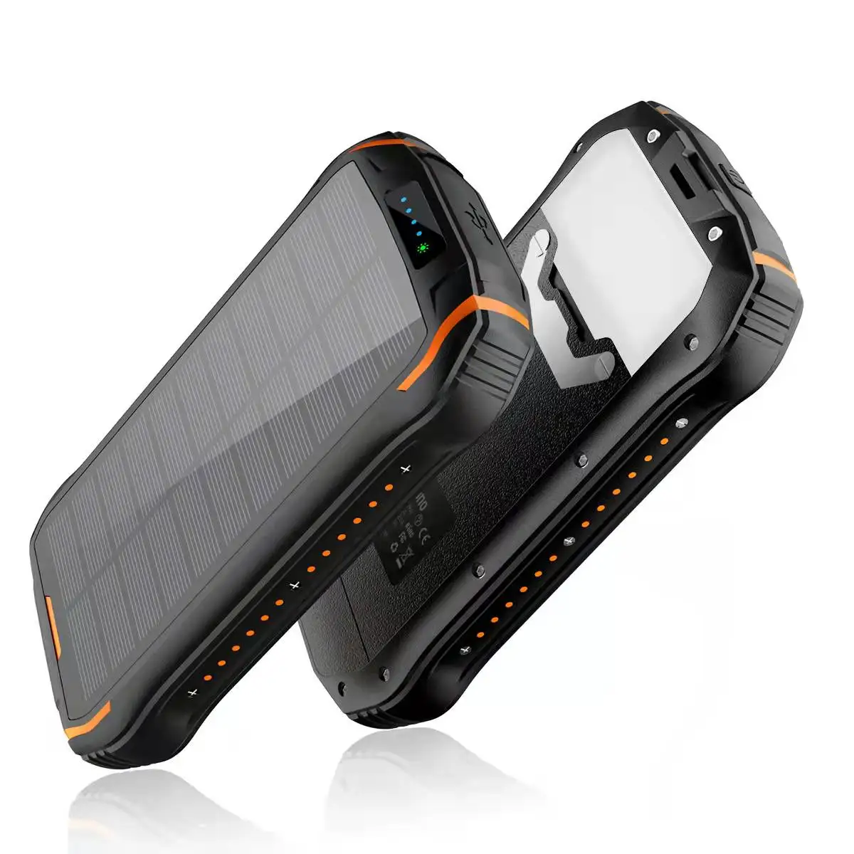 

New Coming Waterproof Portable Solar Power Bank 2W Wireless Solar Power Bank 25000mah Mobile Charger Solar