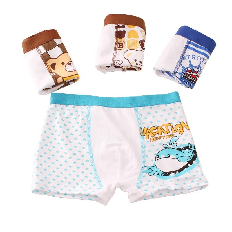 

Wholesale child panti boy pure cotton cartoon children's boxer briefs, Four colors