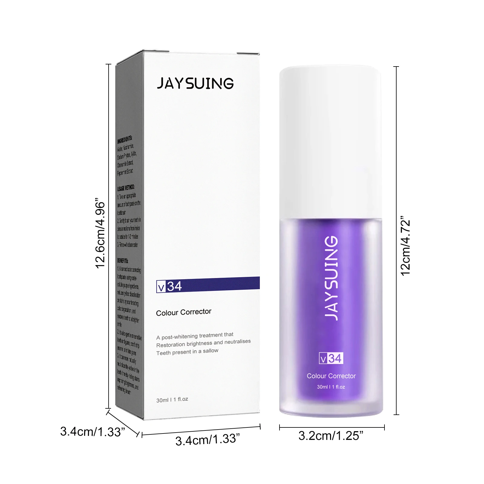 

Jaysuing Removal V34 purple tooth paste travel smokers eternal toothpastes toothpaste teeth whitening L1