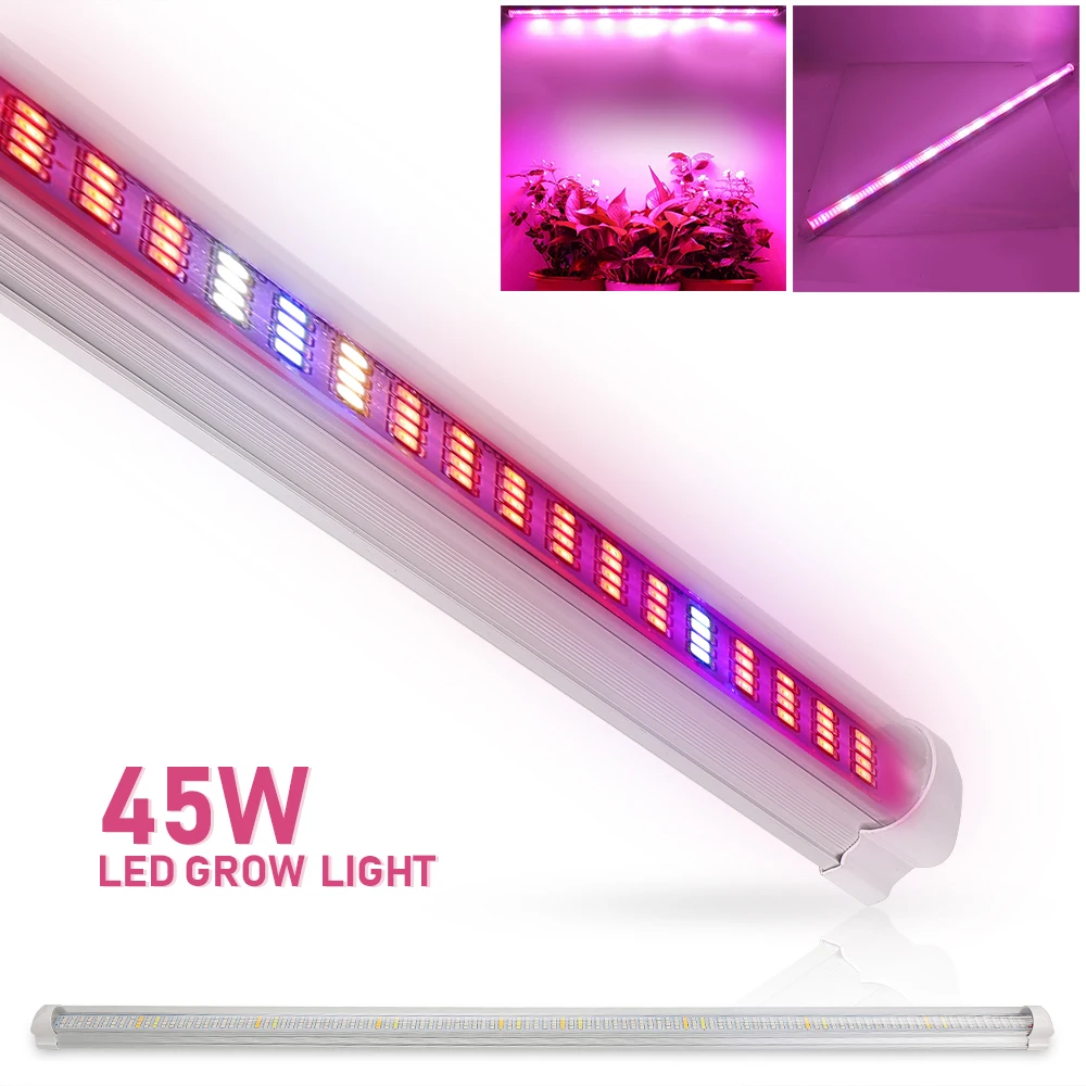 Sinjialight 45w 90cm T8 Integrated Full Spectrum Led Grow Tube 0.9m ...