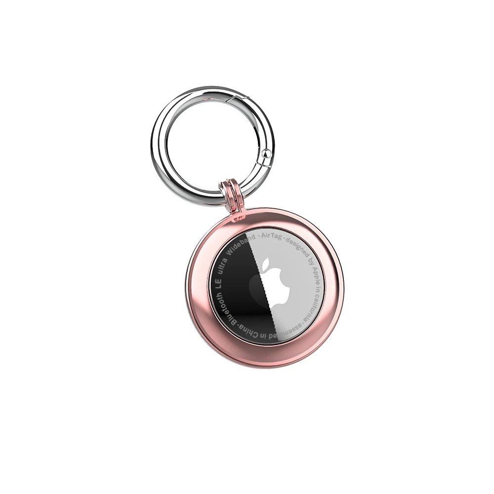 

Tracker Device Key Finder dog airtag case Protective Case Cover with Anti-Lost Key Chain Air Tags, Balck/silver/gold/rose gold