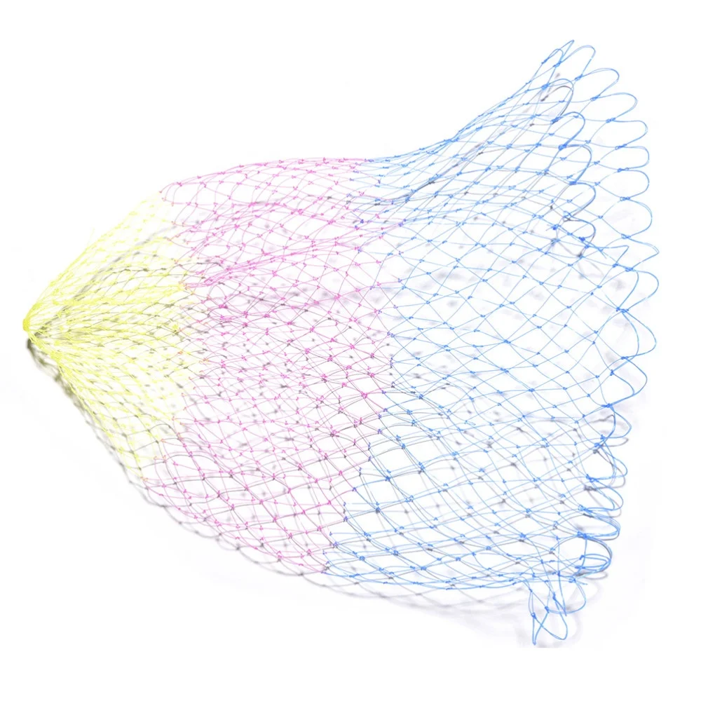 

TY Nylon Fishing Nets Collapsible Fishing Tools Rhombus Mesh Hole Depth Folding Nylon Landing Dip Net, Picture